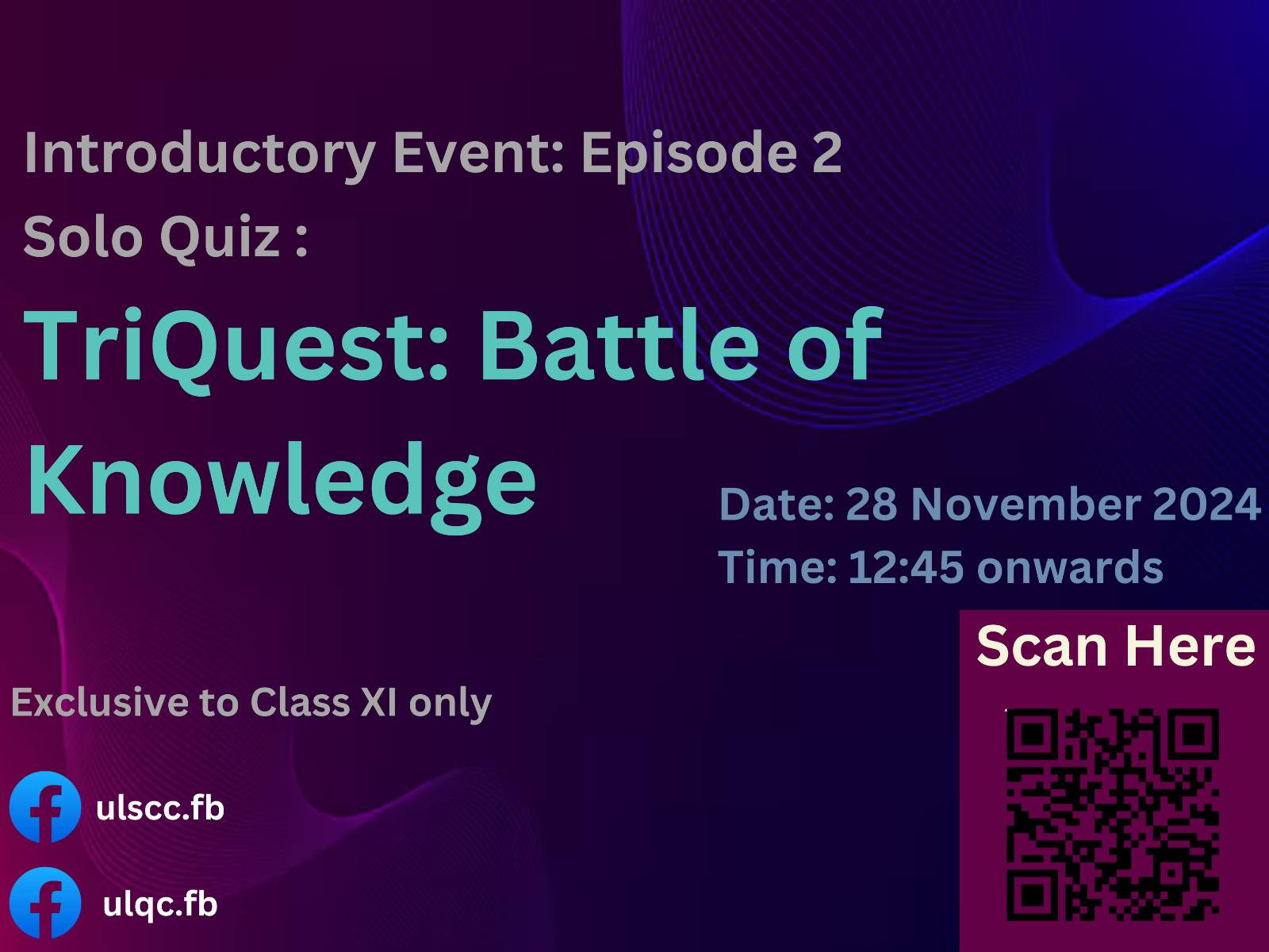 Poster for TriQuest Event